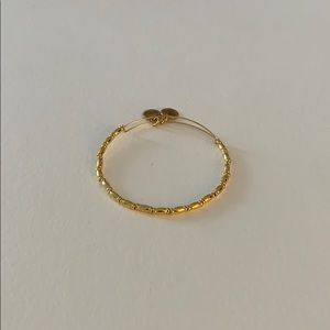 Alex and Ani Gold Beaded Bangle